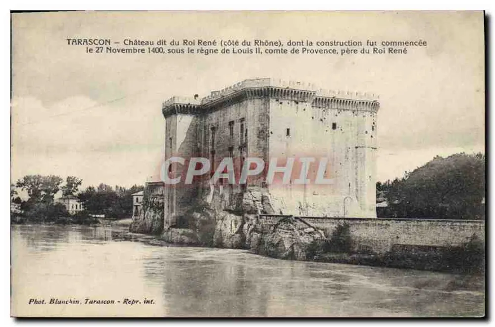 Tarascon — Schloss genannt Schloss des Königs René (Seite des Rhône) — Phot. Blanchin, Tarascon - Repr. int. - Vorderseite