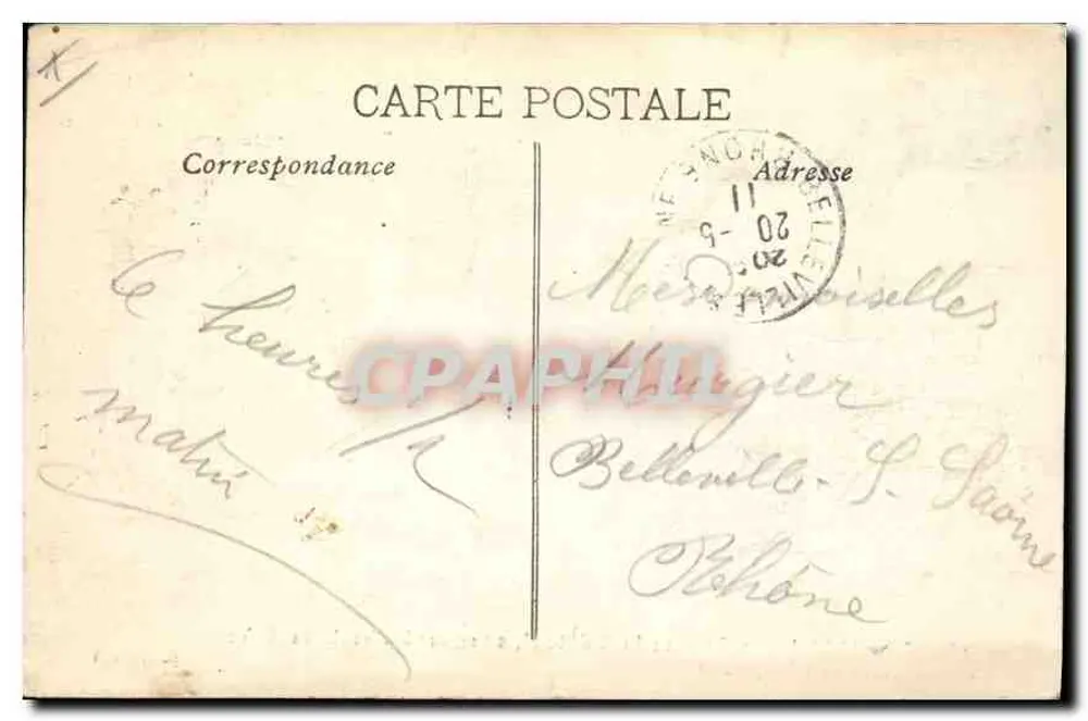 Tariscon - O Castelo do Rei René, localizado às margens do Rio Ródano, atualmente serve como prisão — Coll. LA - Verso
