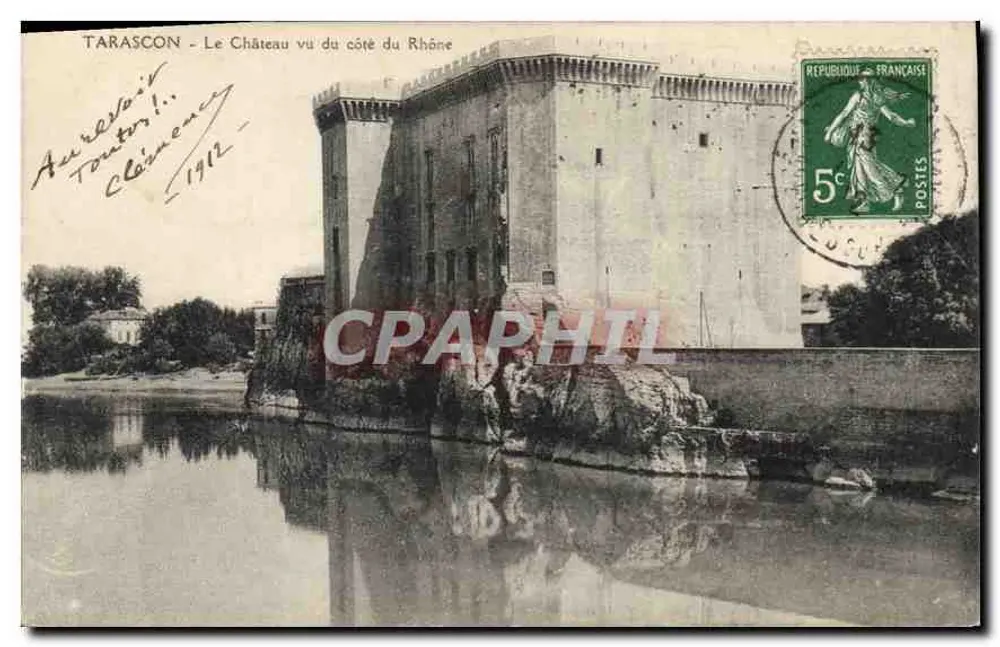 Tarascon - A Vista do Castelo visto do lado do Ródano — editor não visível, número de série não visível - Frente