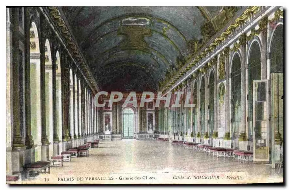 Schloss Versailles - Galerie der Spiegel — Foto von A. BOURDIER - Versailles - Vorderseite