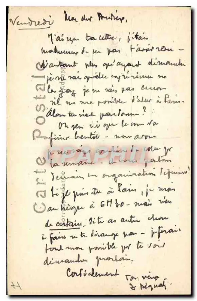 Parc de Versailles — Bassin de l'Encelade — 50 - Verso