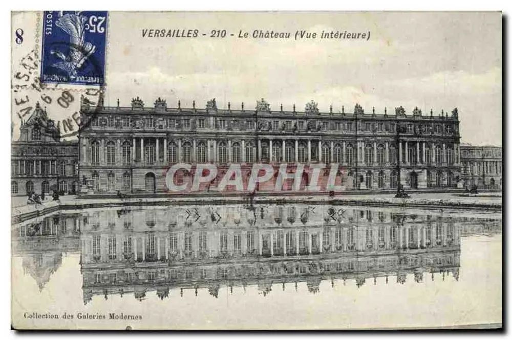 Versailles - 210 - O Castelo (Vista interna) — Coleção das Galeries Modernes - Frente