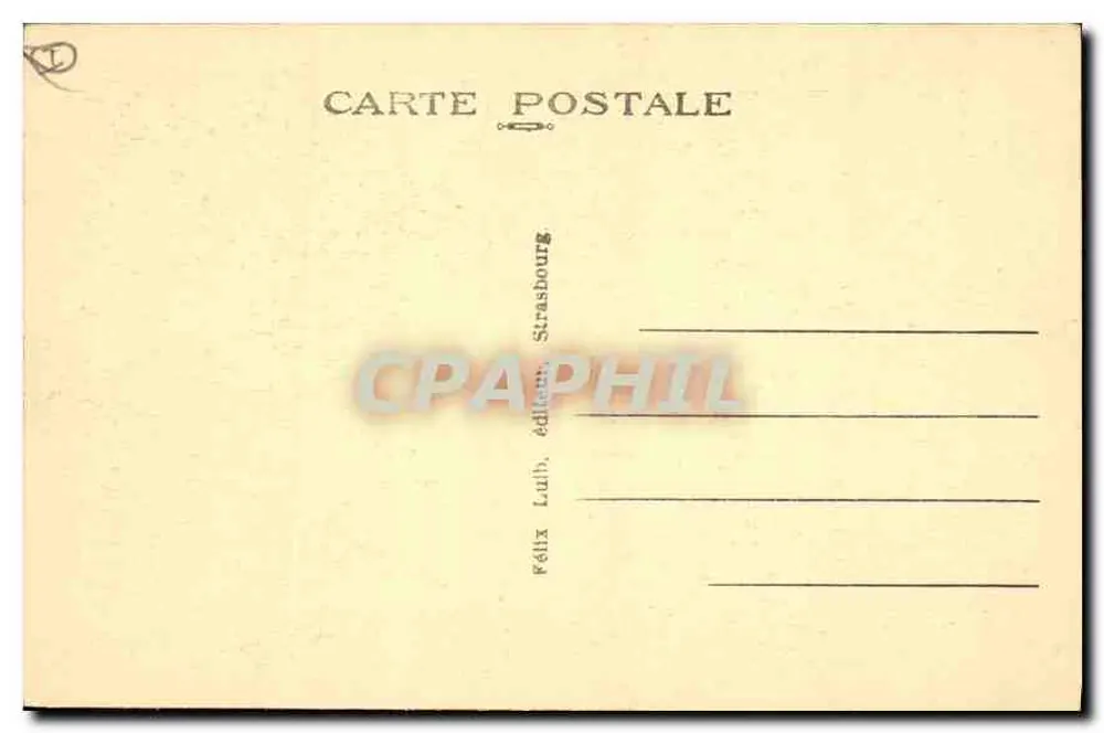 Monte Sainte-Odile (763 m) — vista florestal com rochedos — editor Félix Lübb, Strasbourg - Verso