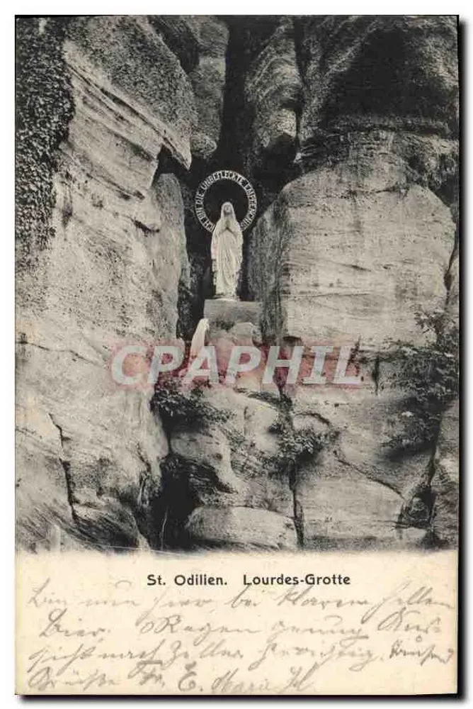 São Odilien. Gruta de Lourdes — editor: v.d. Manias & Cie, Strasbourg - Frente