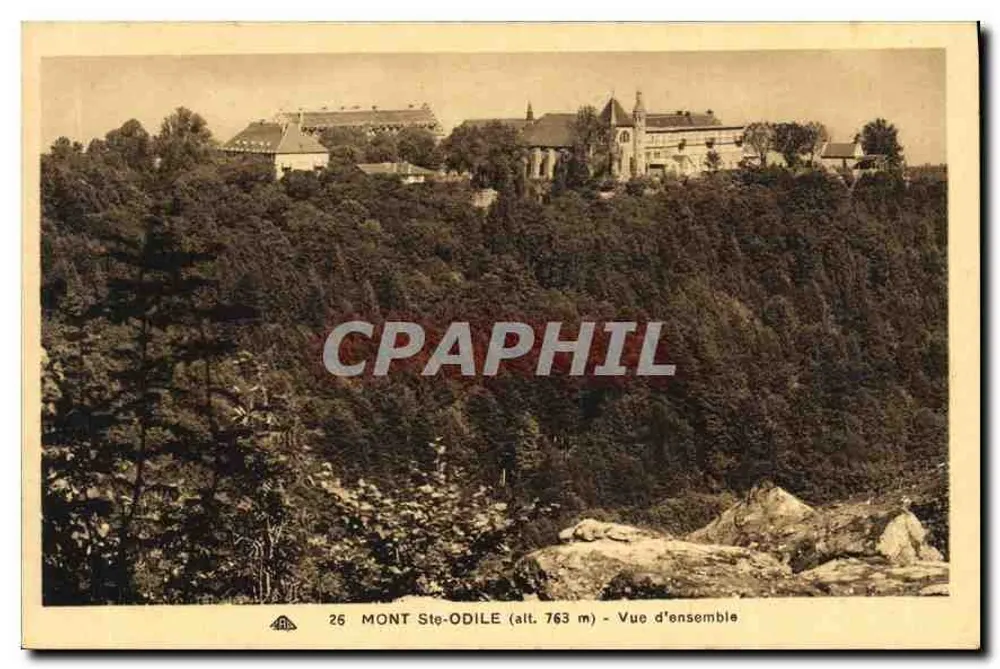 Mont Ste-Odile (wys. 763 m) — Widok ogółem — Wydanie specjalne klasztoru - Awers