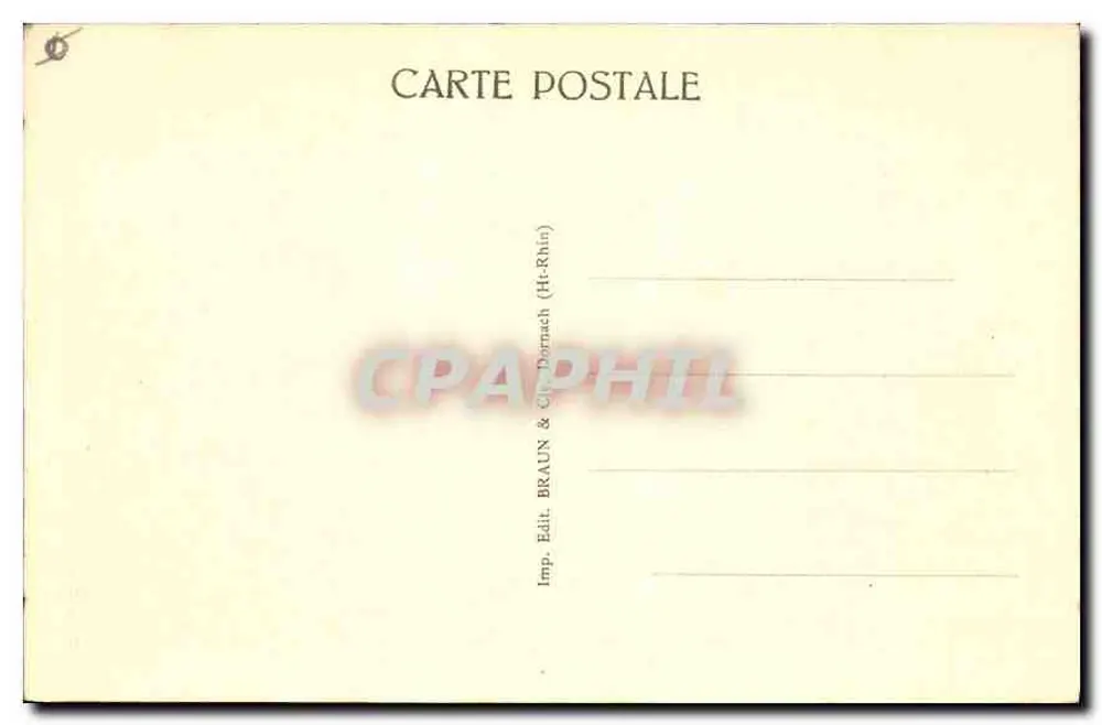 Mont Sainte-Odile — Ansicht von Norden — Imp. Edit. BRAUN & Cie, Dornach (H.-Rhin) - Rückseite