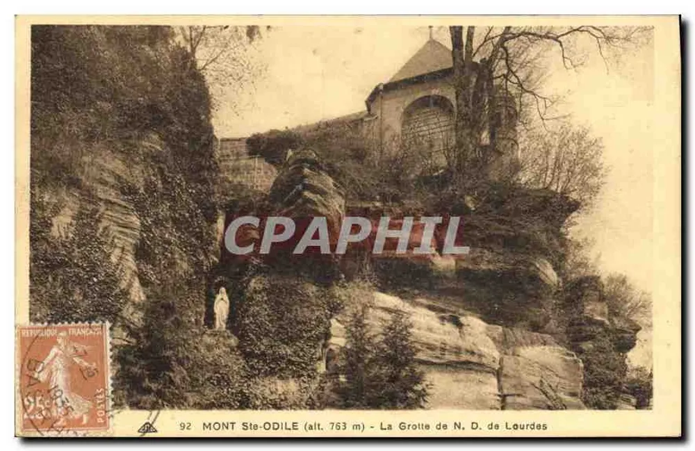 Mont Ste-Odile (alt. 763 m) — Die Grotte der N.D. von Lourdes — CP DES ARTS PHOTOGRAPHIQUES STRASBOURG-SCHILTCHHEIM - Vorderseite