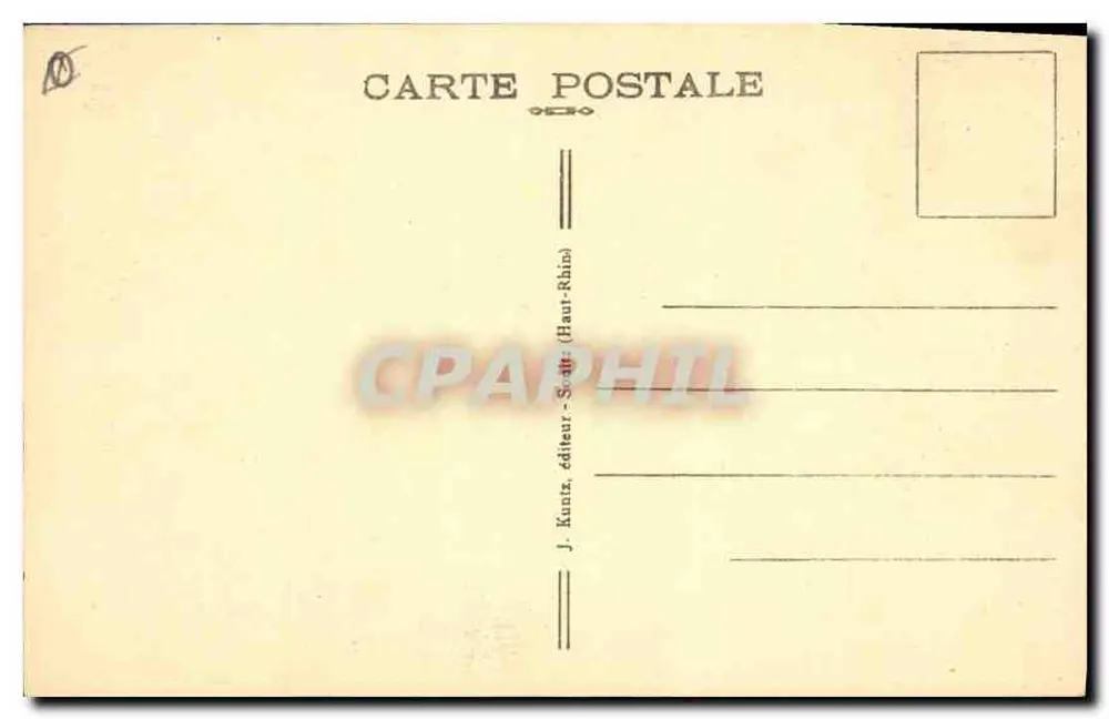 Abtei Murbach nahe Guebwiller, Haut-Rhin (Vosges) — Blick durch ein Portal — J. Kuntz, Verlag - Rückseite