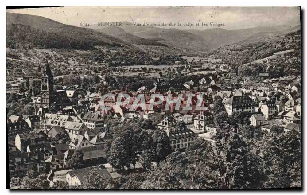 Munster — Übersicht der Stadt und der Vosges — Verlag Graphil, Nr. 6144 - Vorderseite