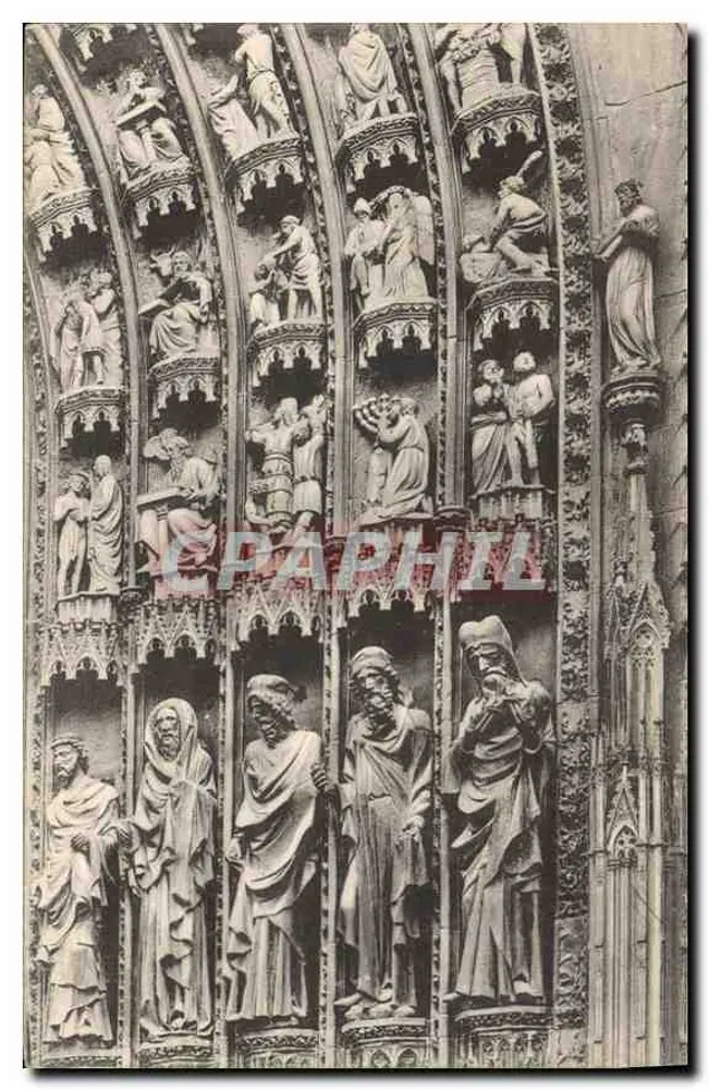 Estrasburgo - Portal central - Profetas do Antigo Testamento (direita) - Frente