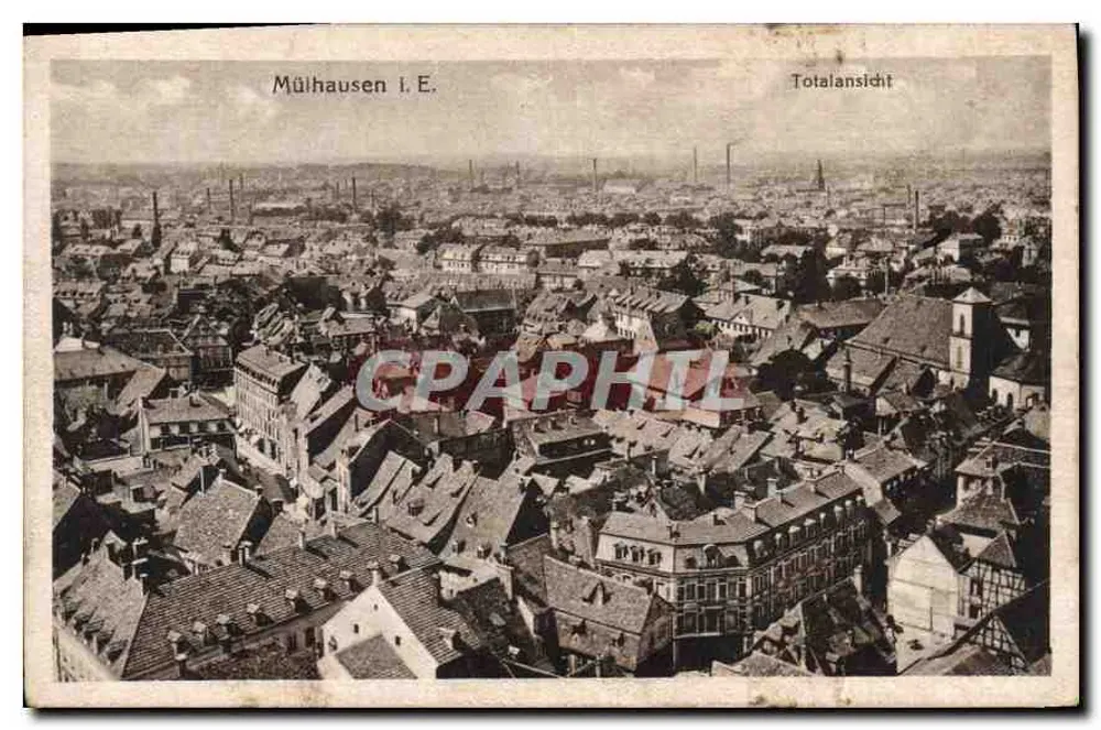 Mülhausen i. E. — Vista aérea geral — Totalansicht - Frente