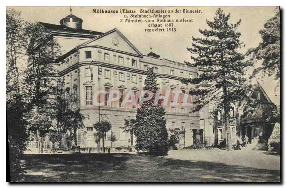 Mülhausen i/Eisass - Stadttheater an der Sinnestr. — Seriennummer nicht sichtbar - Vorderseite