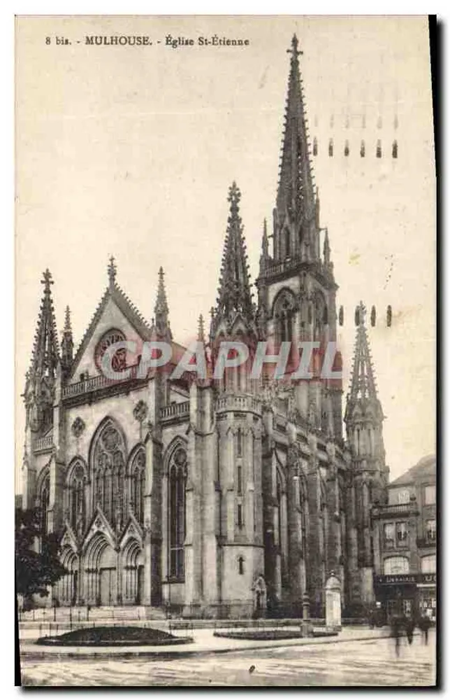 Mulhouse - Igreja de São Etienne — editor: Livraria - Frente