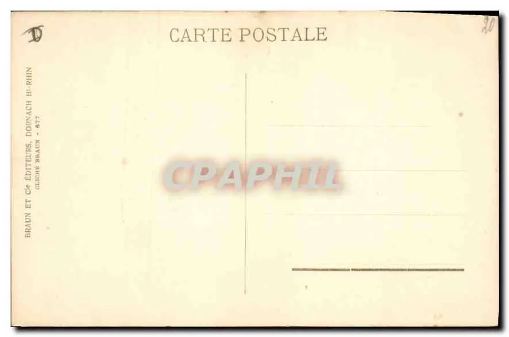 Mulhouse. Avenue du Maréchal Foch — Die Arcades — Verlag Braun & Cie - Rückseite