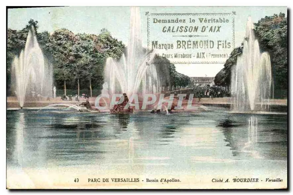 Parque de Versailles - Bassin d'Apollon — Cliché A. BOURDIER - Versailles - Frente