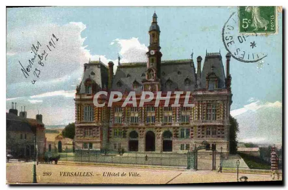 Versailles — L'Hôtel de Ville — CPHAPHIL 280 - Frente