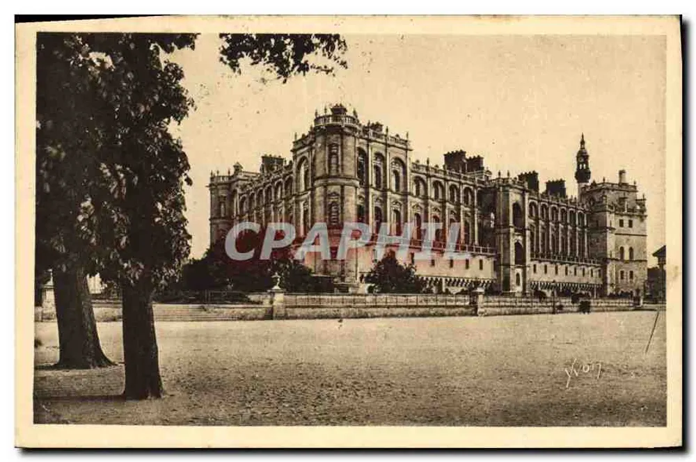 Castelo de Saint-Germain-en-Laye — vista geral — Les Éditions d'Art, França - Frente