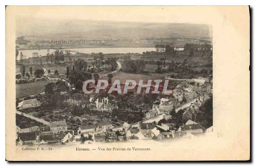 Vernon — Vue des Prairies de Vernonnet — Collection P. D. - 24 - Frente