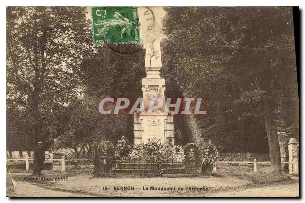 Vernon — O Monumento da Ardeche — Chèche Kipp photo - Frente