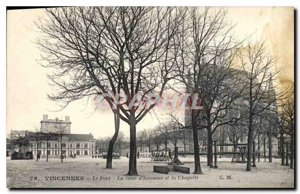 Vincennes — Das Fort — Der Ehrenhof und die Kapelle — Künstlerische Ausgabe C. M. - Vorderseite