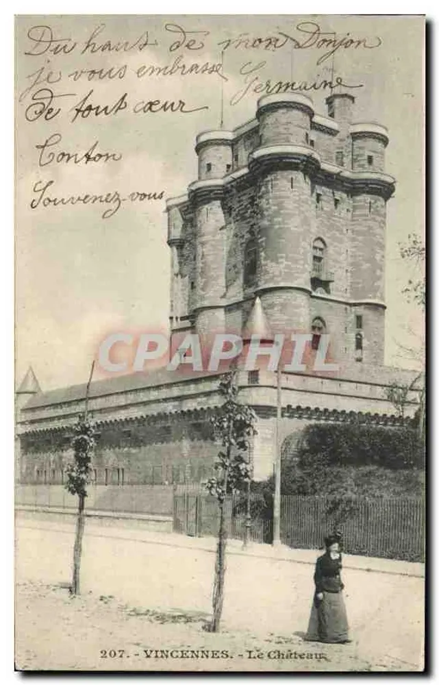 Vincennes - O Castelo — vista do donjon — n° 207 - Frente