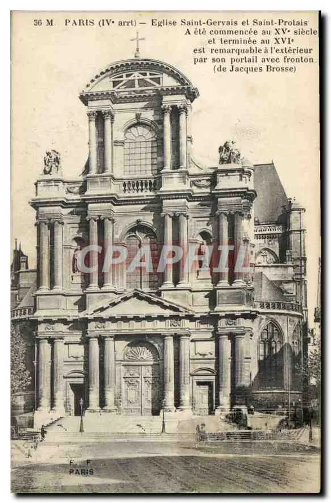Kirche Saint-Gervais und Saint-Protais — Paris (IVe arrt) — F. Fleury, Paris - Vorderseite