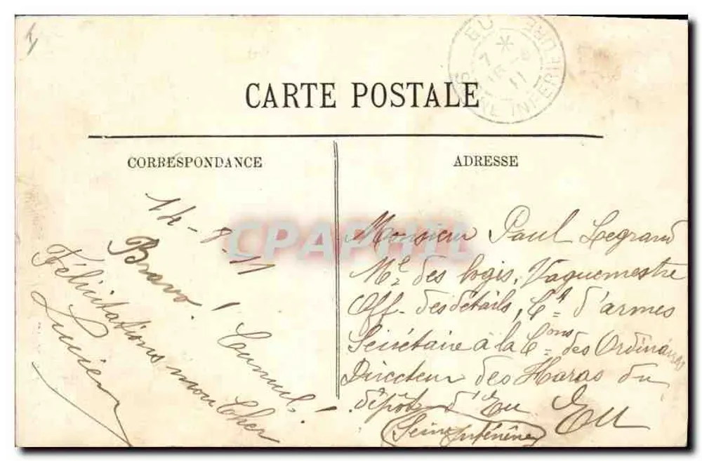 Paris (IVe) — A Igreja de Nossa Senhora — LL. n° 857 - Verso