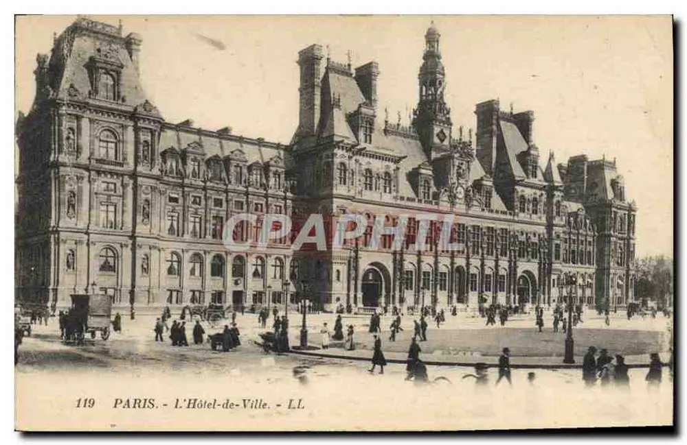 Paris - O Hôtel-de-Ville - LL - n°119 - Frente