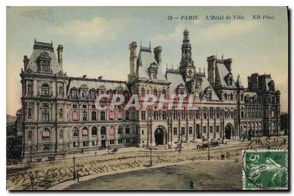 Paris — A Prefeitura — ND Fot. n°18 - Frente