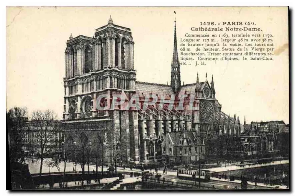 Nossa Senhora de Paris — Catedral de Nossa Senhora — L. Banson, editor, 1426 - Frente
