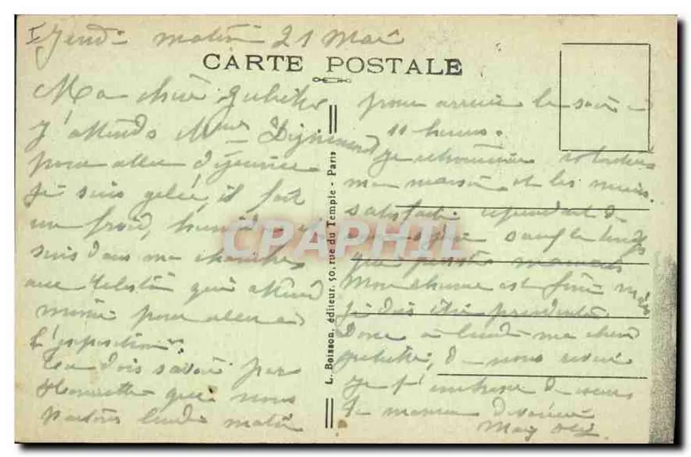 Nossa Senhora de Paris — Catedral de Nossa Senhora — L. Banson, editor, 1426 - Verso