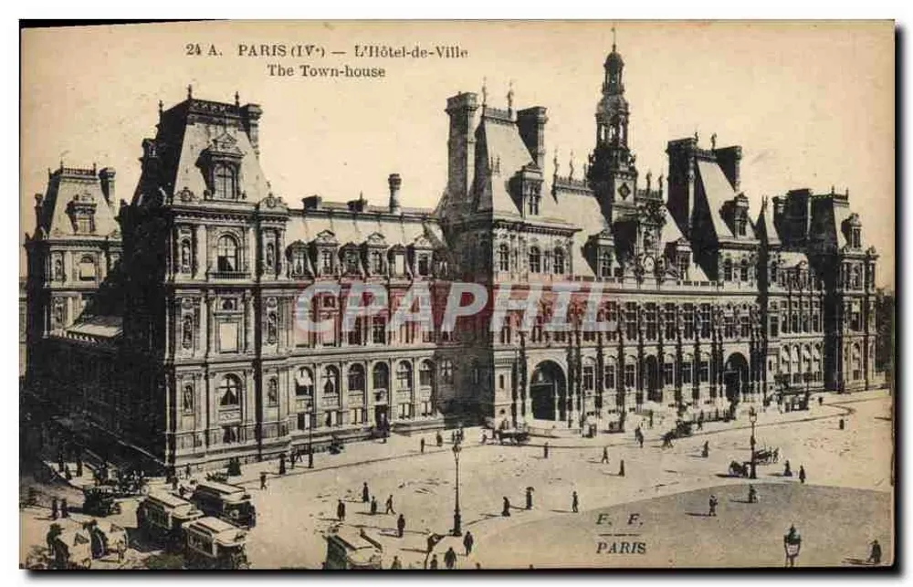 Paris (IVe) — L'Hôtel-de-Ville — E. E. Paris - Frente