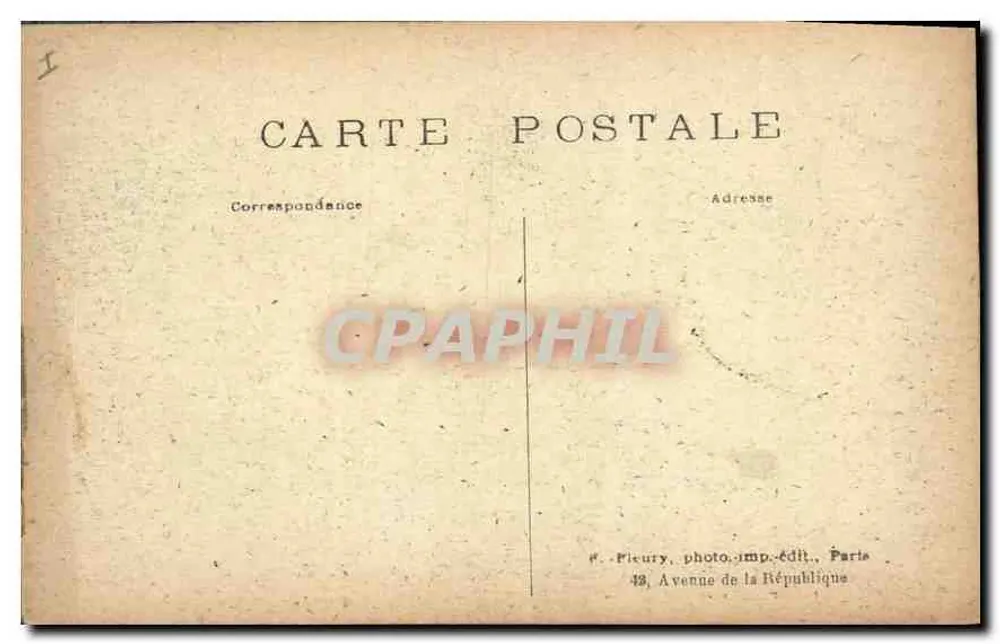 Paris (IVe) — L'Hôtel-de-Ville — E. E. Paris - Verso