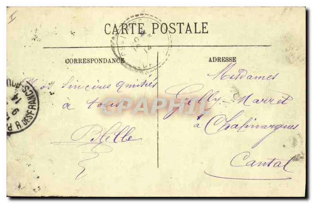 Paris (IVe) — Panorama dos Oito Pontes — LL. - Verso