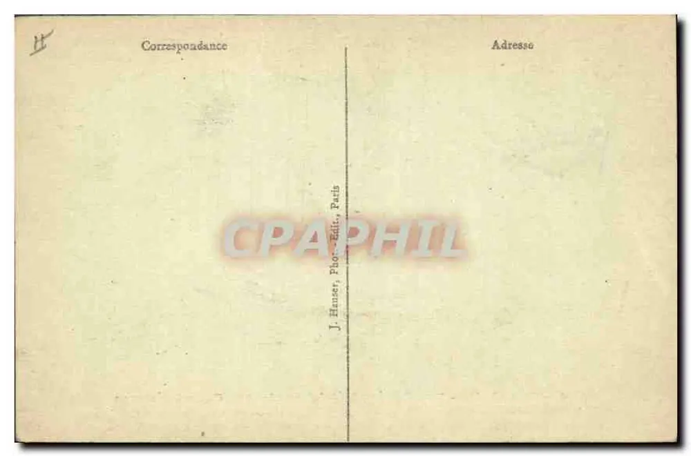 Paris (4e) - Rue Pavée - Hotel Lamoignon - Cour intérieure — J. Hanser, Paris, n°4 - Verso