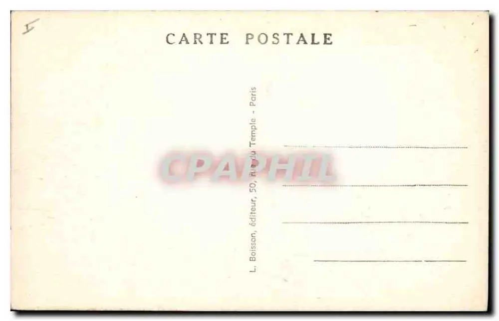 Paris (lado Leste) — Panorama de Paris — J. H. - Verso