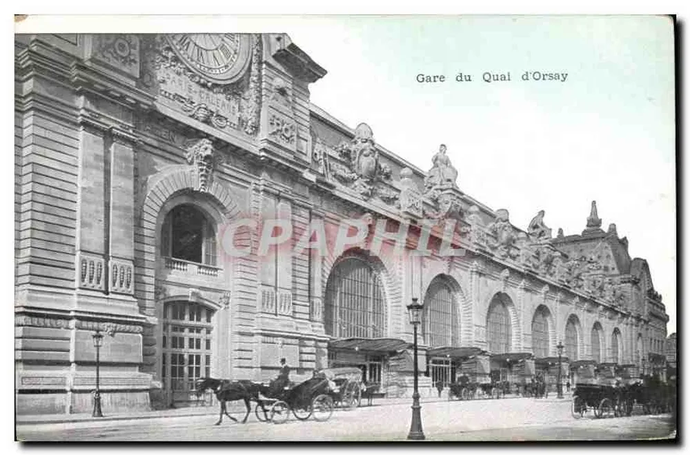 Estação do Qual d'Orsay — vista da fachada decorada — editor anônimo - Frente