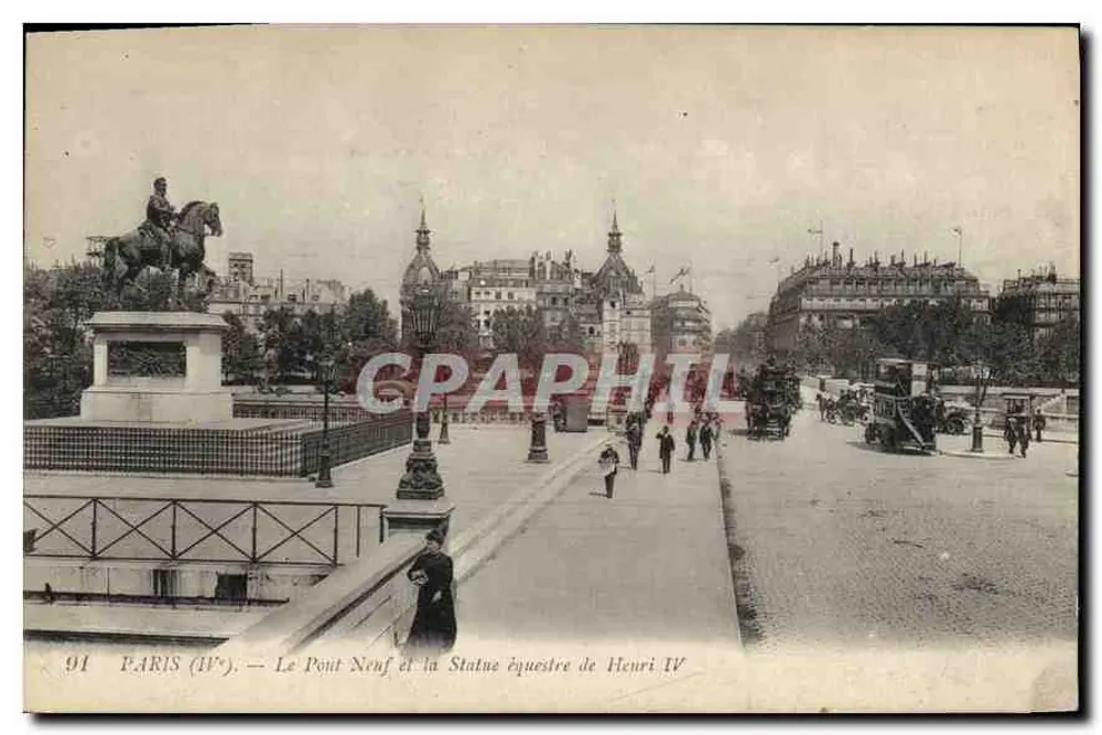 Paris (IVe) — Der Pont Neuf und die Reitstatue von Henri IV — Verlag: Paris (IVe) - Vorderseite