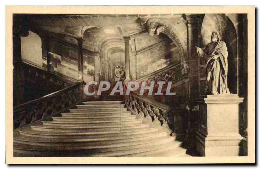 Liceo Henri IV — La grande scalinata (secolo XVII) — Liceo Henri IV, 23 Rue Clovis, Parigi 5e - Recto