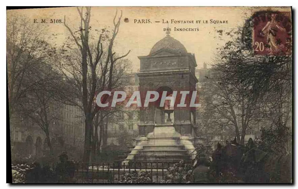 Paris — La Fontaine und der Square des Innocents — E.M. 5108 - Vorderseite