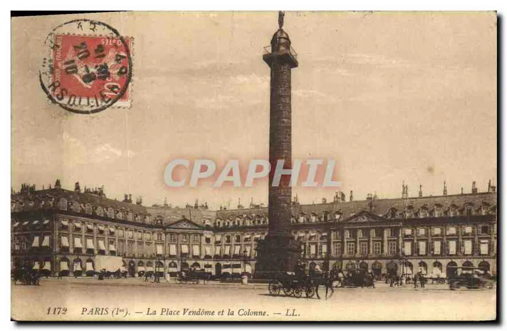 PARIS (1er) — Place Vendôme und die Säule — LL. - Vorderseite