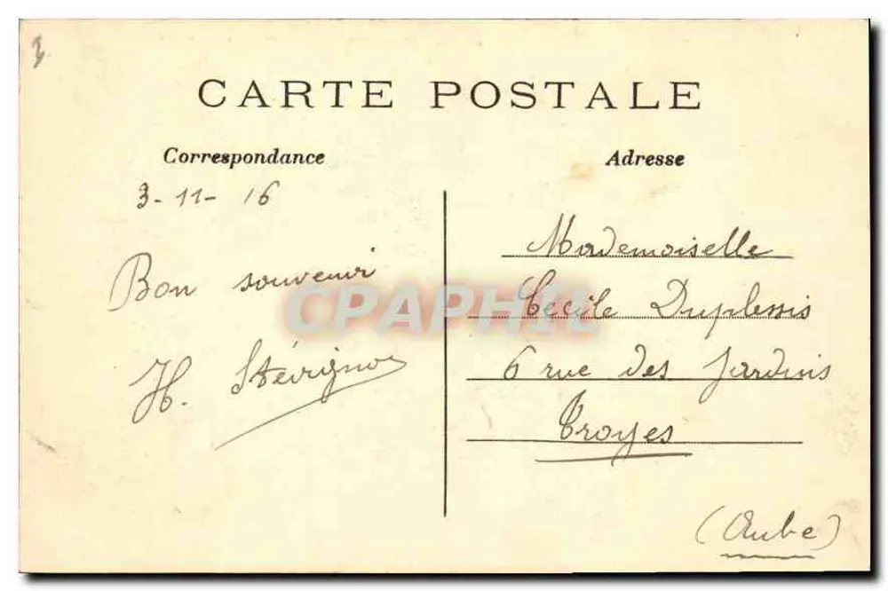 Paris (1. Arrondissement) — Place du Carrousel und das Louvre — C.M. n°250 - Rückseite