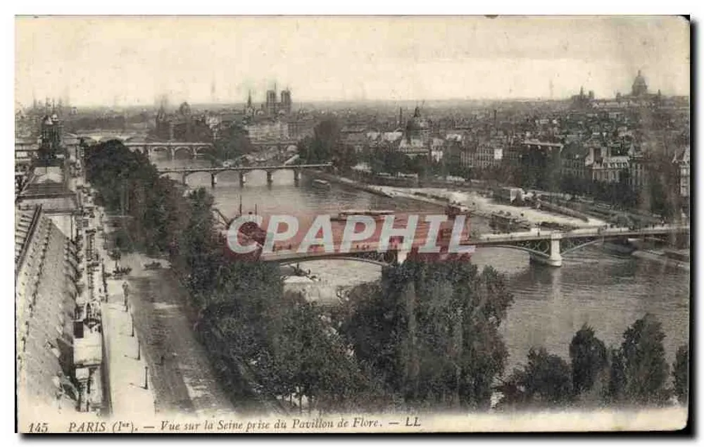 Paris (1er) — Blick auf die Seine vom Pavillon de Flore — LL - Vorderseite