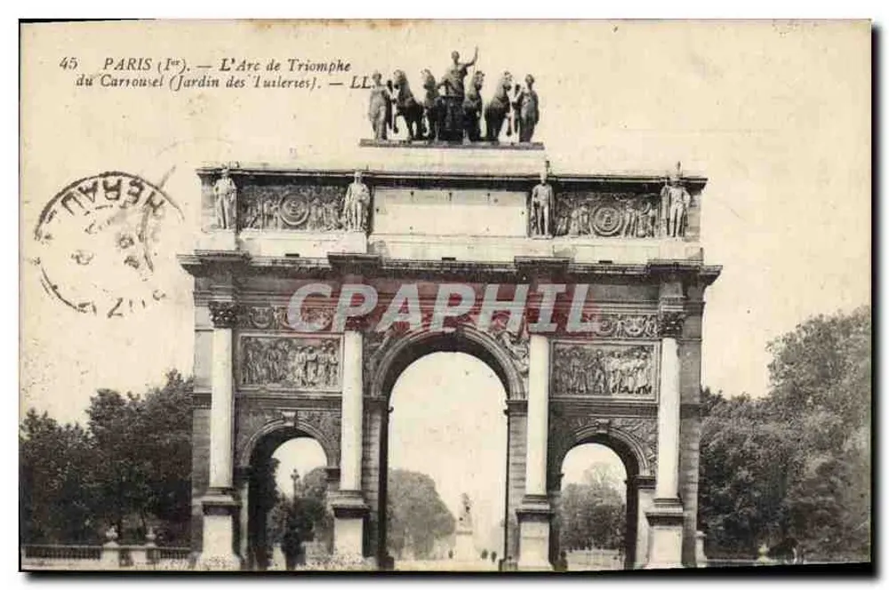 Paris (1er) — Der Triumphbogen des Carrousel (Jardin des Tuileries) — LL - Vorderseite