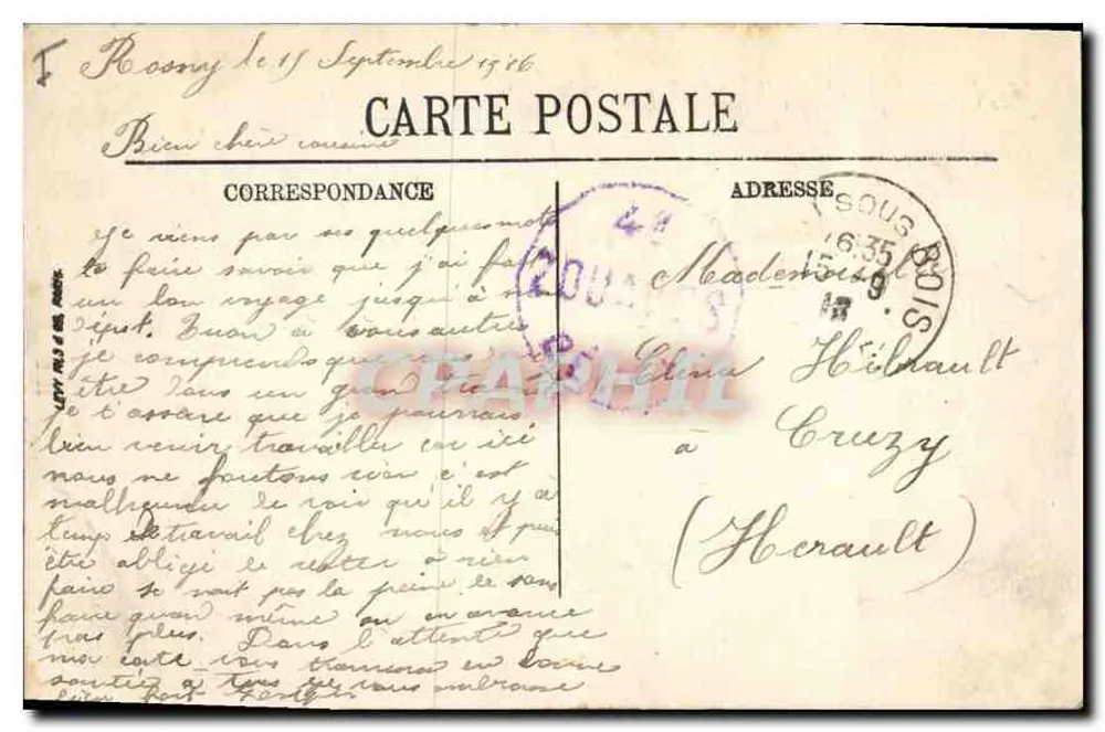 Paris (1er) — Der Triumphbogen des Carrousel (Jardin des Tuileries) — LL - Rückseite