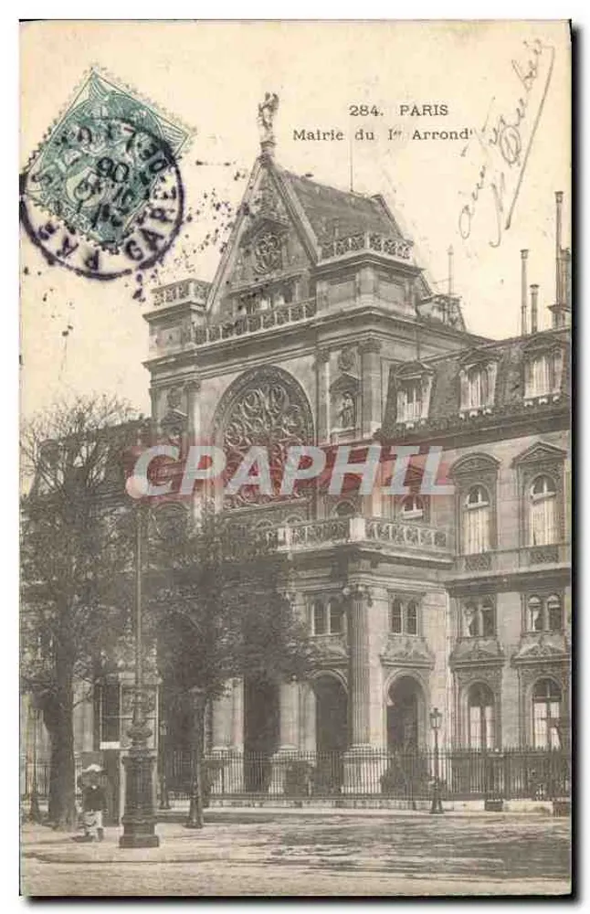 Prefeitura do 1º Arrondissement — Paris — editor não identificado, n° 284 - Frente