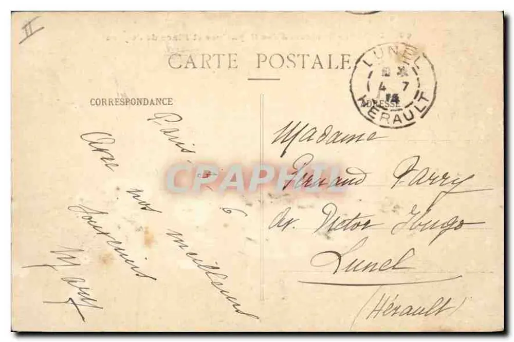 Paris — Boulevard des Capucines et Place de l'Opéra — éditeur IMPRIMÉ SUR LA CARTE - Verso