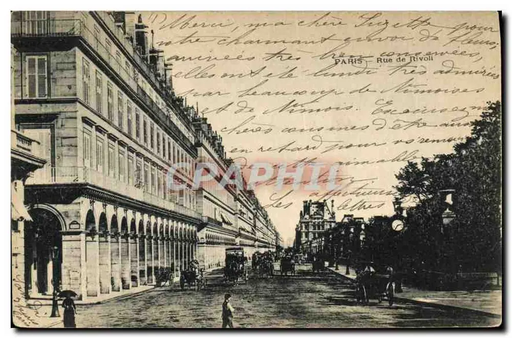 Paris — Rue de Rivoli — editor não visível - Frente