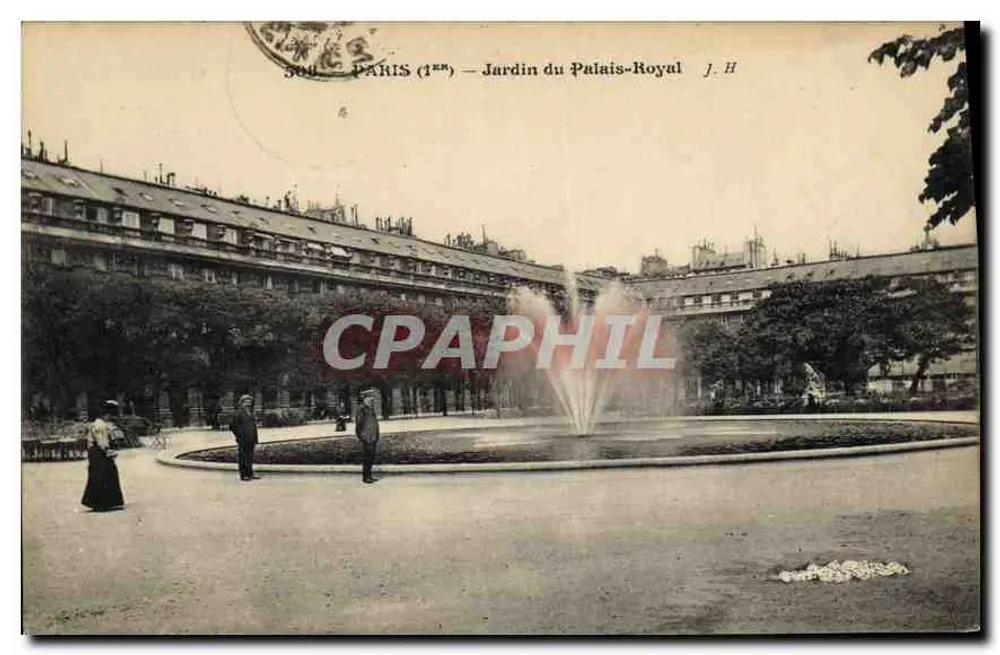 Paris (1er) — Jardim do Palácio-Royal — J. H. - Frente