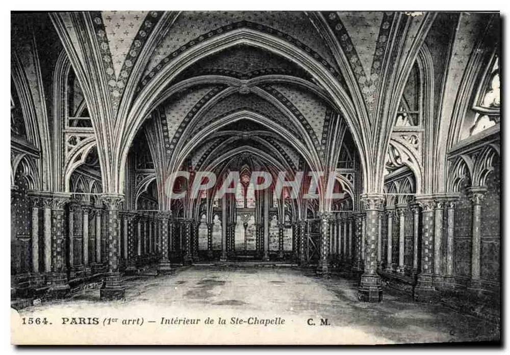 Paryż (1er arrt) — Wnętrze Świętej Kaplicy — C. M. - Awers